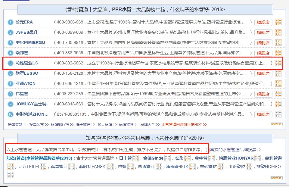 全國(guó)管業(yè)十大名牌排名有哪些?它們是如何被評(píng)選出來的?