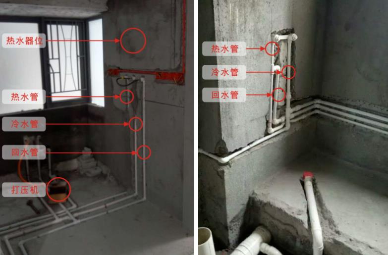 家裝循環(huán)水水管實(shí)拍圖，看整體布局方式是怎樣的？
